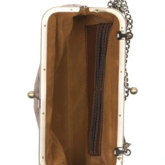 Floral Clutch with Chain Strap - Picture 3 of 4